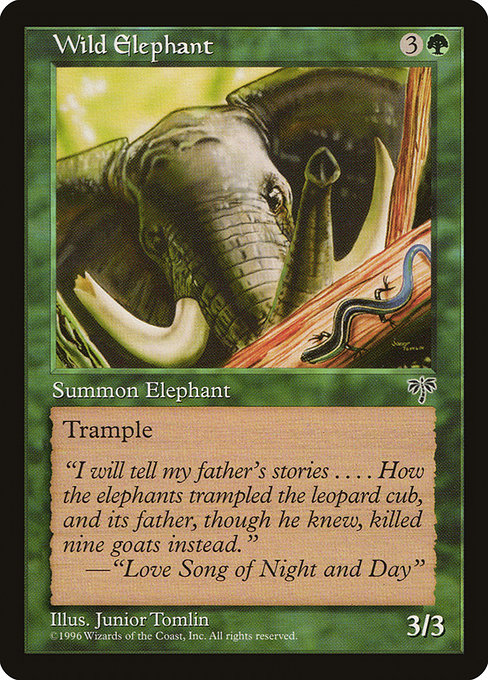 Wild Elephant card image