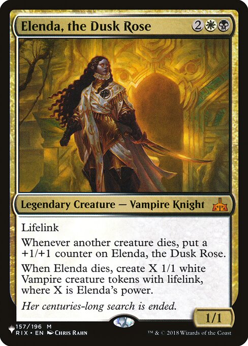 Elenda, the Dusk Rose (The List #RIX-157)