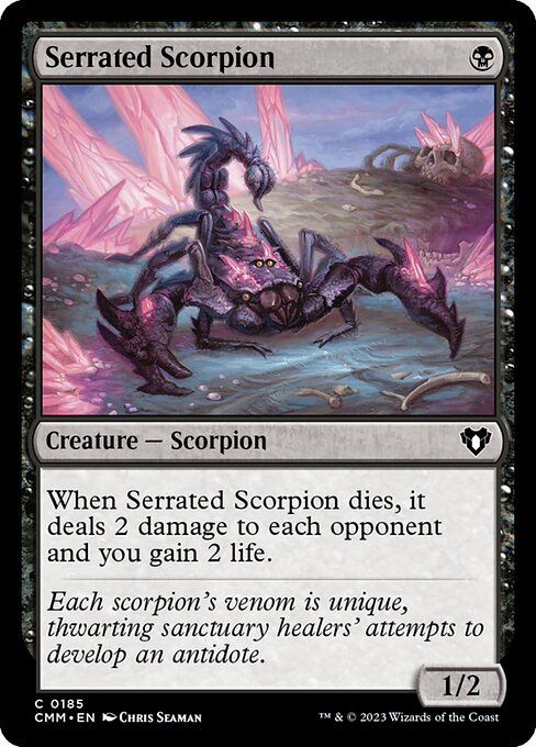 Serrated Scorpion (Commander Masters #185)