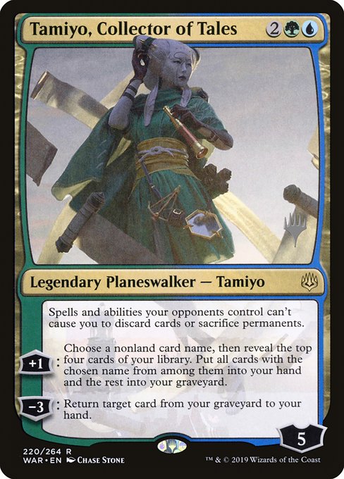 Tamiyo, Collector of Tales (War of the Spark Promos #220p)