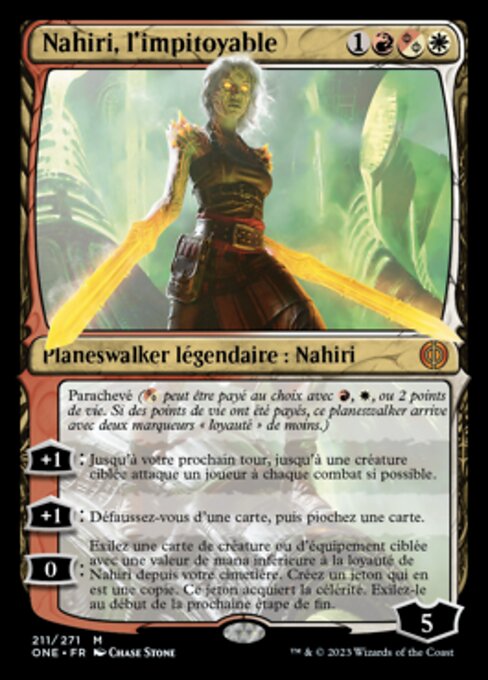 Nahiri, the Unforgiving (Phyrexia: All Will Be One #211)