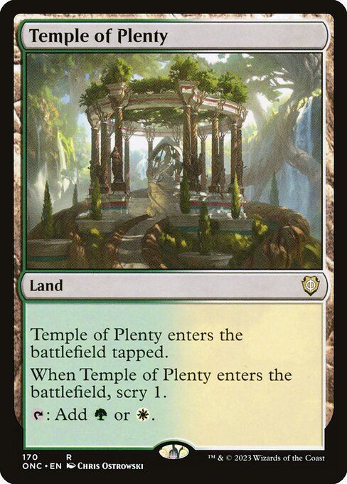 Temple of Plenty (Phyrexia: All Will Be One Commander #170)