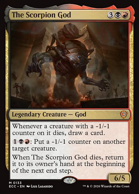 The Scorpion God magic the gathering card art
