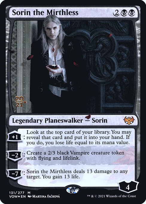 Sorin the Mirthless (Innistrad: Crimson Vow Promos #131s)