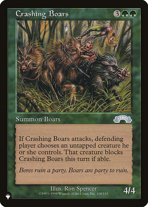 Crashing Boars (The List #EXO-108)