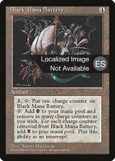 Black Mana Battery (Fourth Edition Foreign Black Border #298)