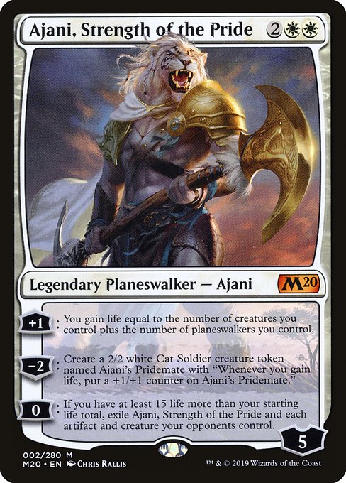 Ajani, Strength of the Pride (Core Set 2020 #2)