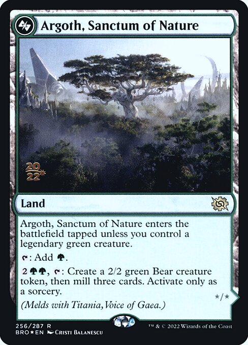 Argoth, Sanctum of Nature (The Brothers' War Promos #256as)