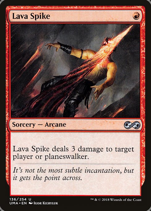 Lava Spike (Ultimate Masters #136)