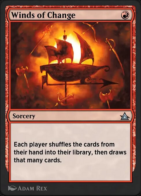 Winds of Change magic the gathering card art