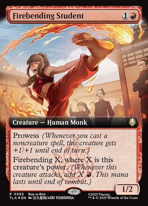 Firebending Student magic the gathering card art