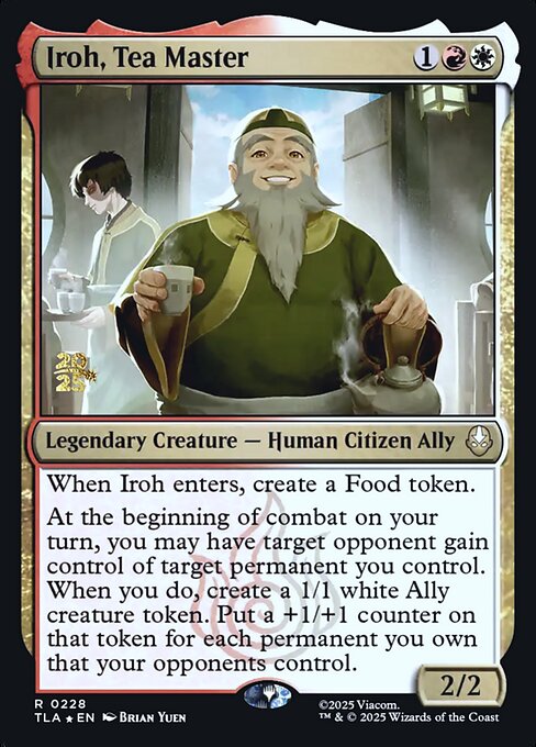 Iroh, Tea Master magic the gathering card art
