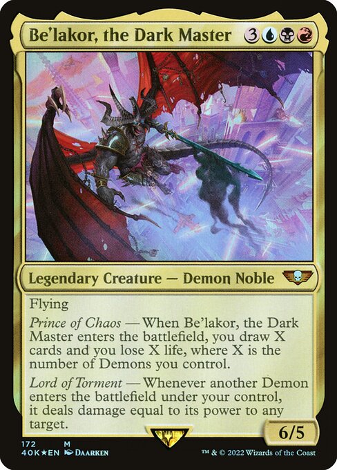 Be'lakor, the Dark Master card image