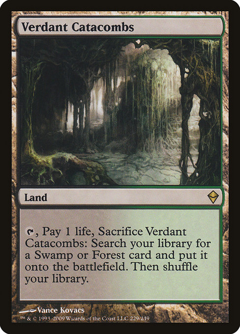 MTG 新緑の地下墓地 Verdant Catacombs foil-