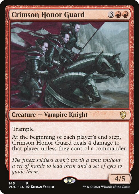 Crimson Honor Guard (Crimson Vow Commander #145)