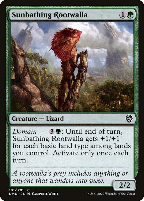 Sunbathing Rootwalla (Dominaria United #181)