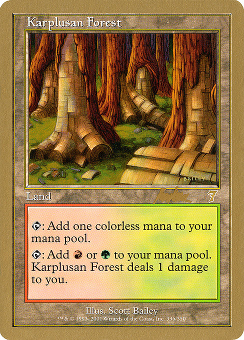 Karplusan Forest (World Championship Decks 2002 #bk336)