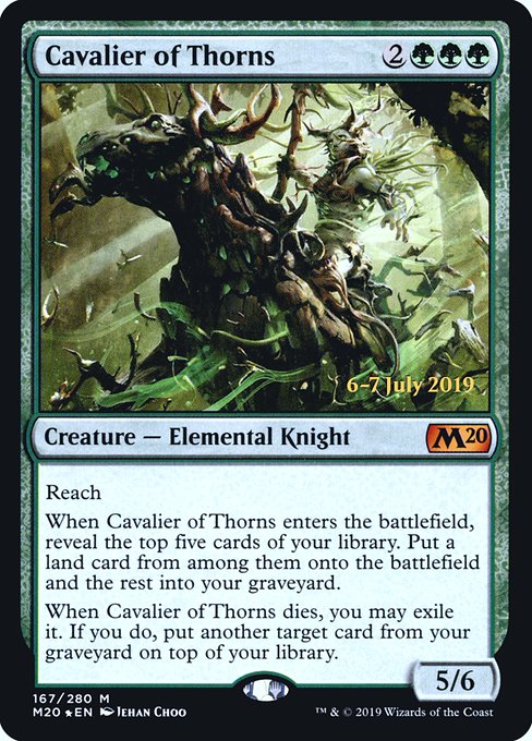 Cavalier of Thorns (Core Set 2020 Promos #167s)
