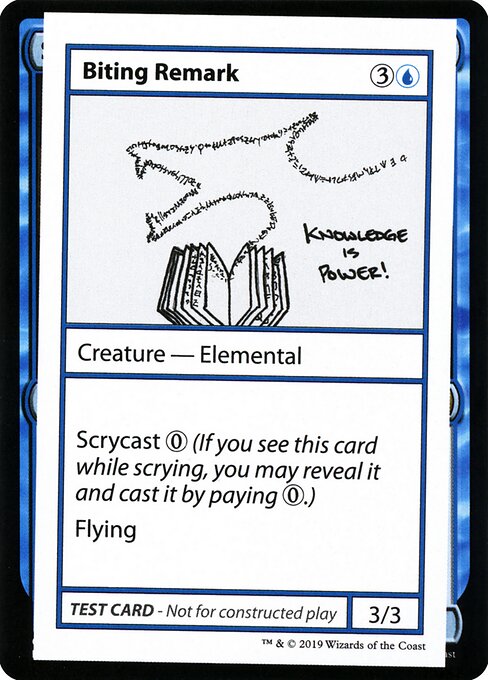 Biting Remark (Mystery Booster Playtest Cards 2021 #17)