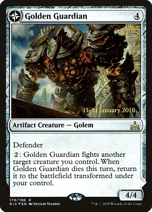 Vigile d'or // Garnison de la forge d'or|Golden Guardian // Gold-Forge Garrison