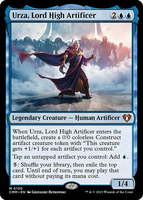 Urza, Lord High Artificer (Commander Masters #130)