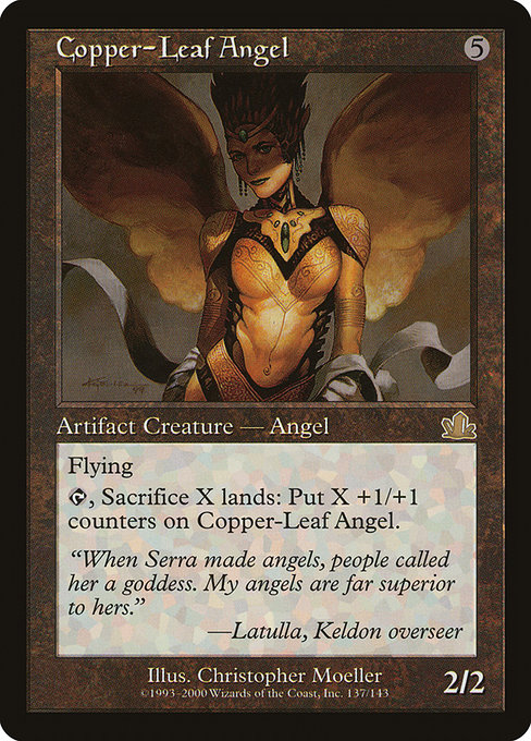 Copper-Leaf Angel card image