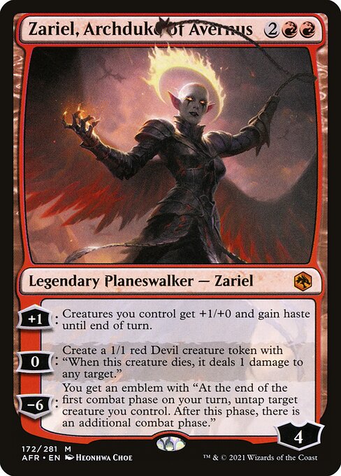 Zariel, Archduke of Avernus (afr) 172 Zariel, Archduke of Avernus (afr) 172