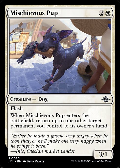 Mischievous Pup card image