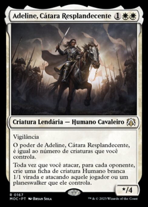 Adeline, Resplendent Cathar (March of the Machine Commander #167)