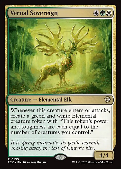 Vernal Sovereign magic the gathering card art