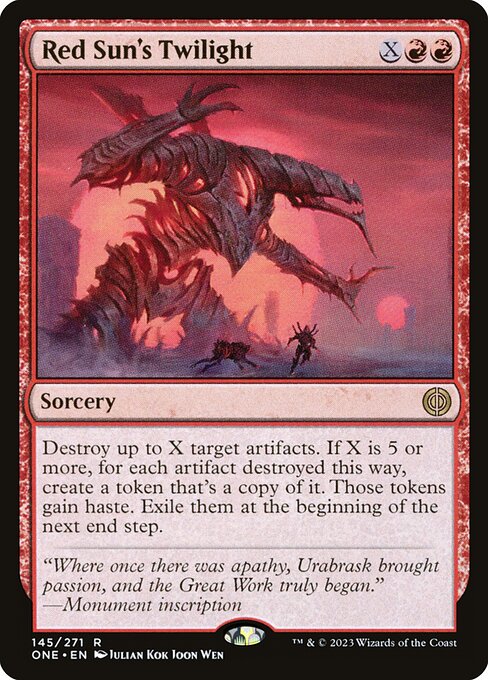 Red Sun's Twilight (Phyrexia: All Will Be One #145)