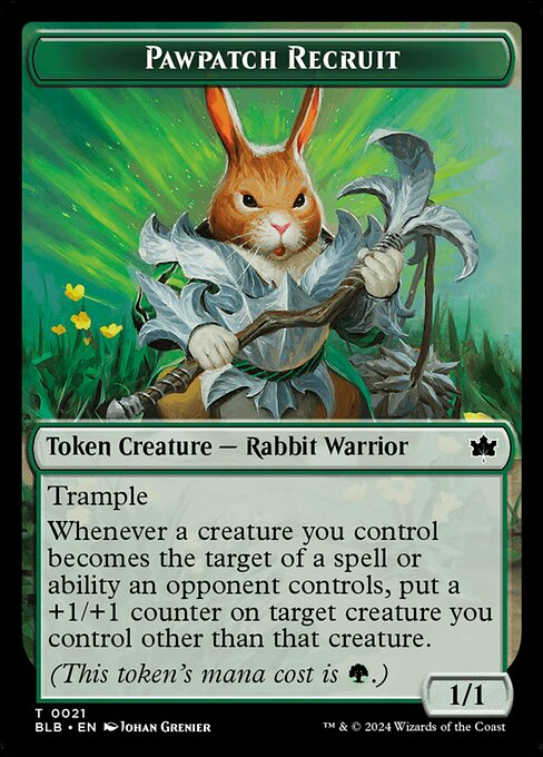 Pawpatch Recruit (Bloomburrow Tokens #21)
