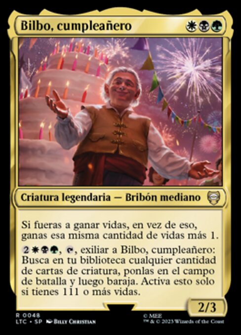 Bilbo, Birthday Celebrant (Tales of Middle-earth Commander #48)