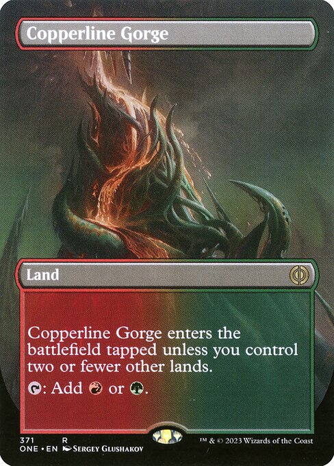 Copperline Gorge (Phyrexia: All Will Be One #371)