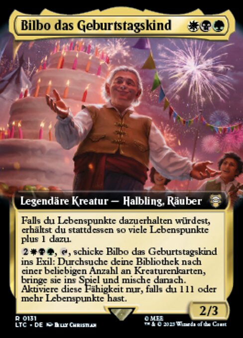 Bilbo, Birthday Celebrant (Tales of Middle-earth Commander #131)