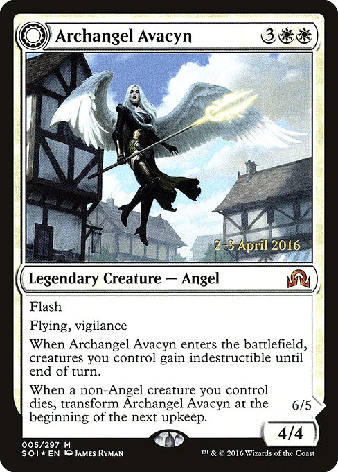 Archangel Avacyn // Avacyn, the Purifier (Shadows over Innistrad Promos #5s)