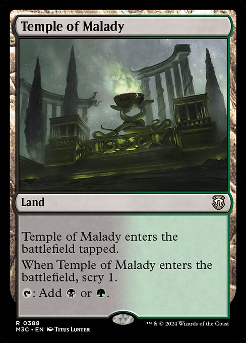 Temple of Malady (Modern Horizons 3 Commander #388)