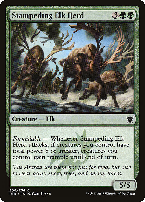 Stampeding Elk Herd (Dragons of Tarkir #208)