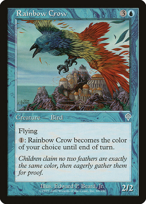 Corbeau de l'arc-en-ciel|Rainbow Crow
