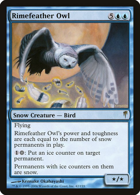 Rimefeather Owl (Coldsnap #42)