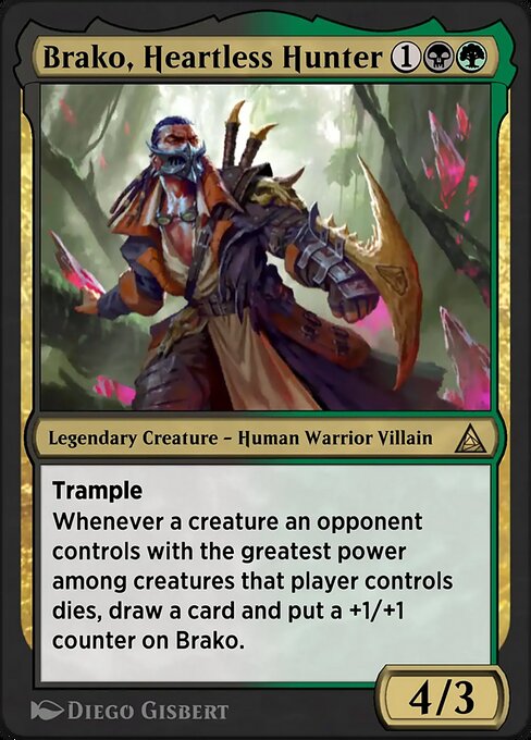 Kraven the Hunter magic the gathering card art