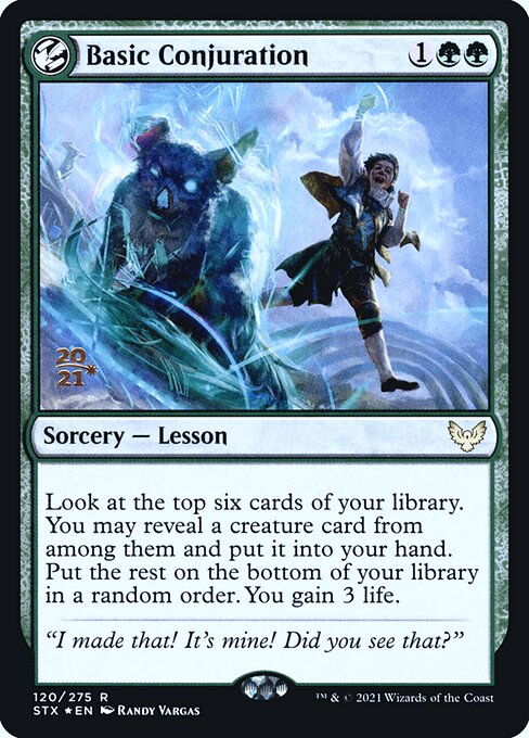 Basic Conjuration (Strixhaven: School of Mages Promos #120s)