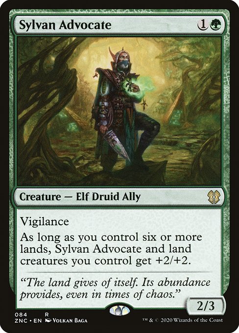 Sylvan Advocate (Zendikar Rising Commander #84)