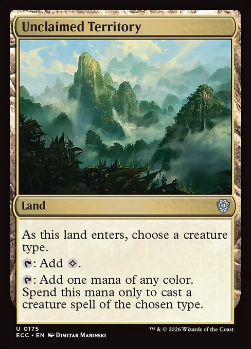 Unclaimed Territory magic the gathering card art