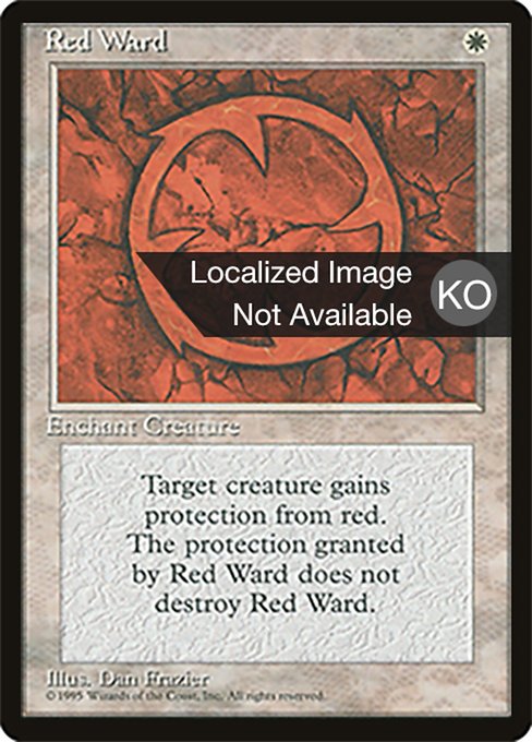 Red Ward (Fourth Edition Foreign Black Border #44)