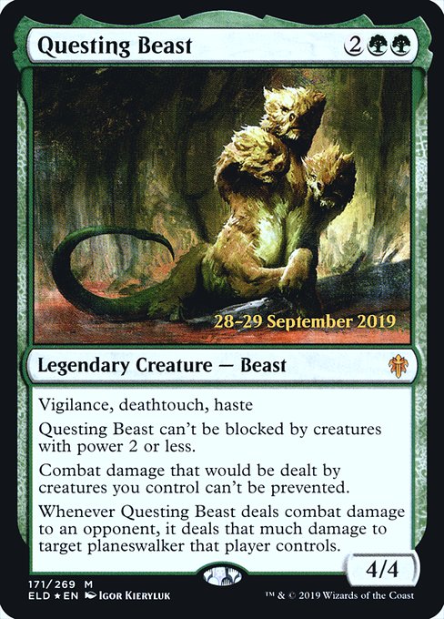 Questing Beast (Throne of Eldraine Promos #171s)