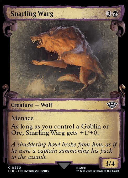 Snarling Warg (The Lord of the Rings: Tales of Middle-earth #560)