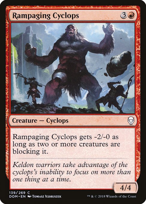 Rampaging Cyclops (Dominaria #139)