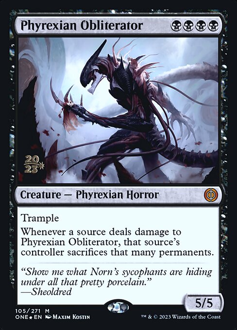Phyrexian Obliterator (Phyrexia: All Will Be One Promos #105s)