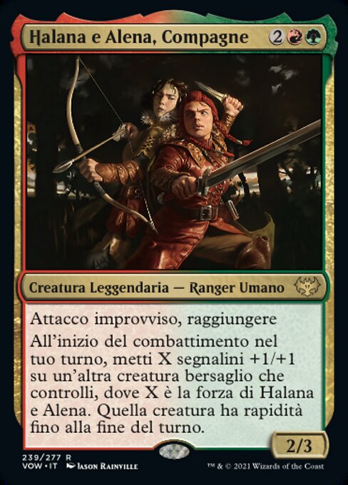 Halana and Alena, Partners (Innistrad: Crimson Vow #239)